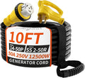 50 Amp Generator Cord, 10FT 50 Amp RV Extension Cord by PlugSaf
