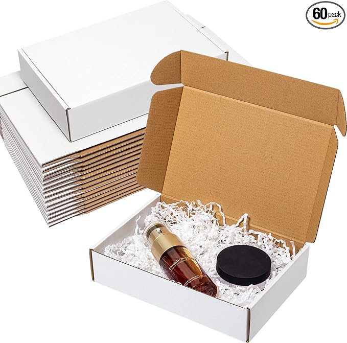Shipping Boxes 9x6x2" 60 Pack by Wowxyz