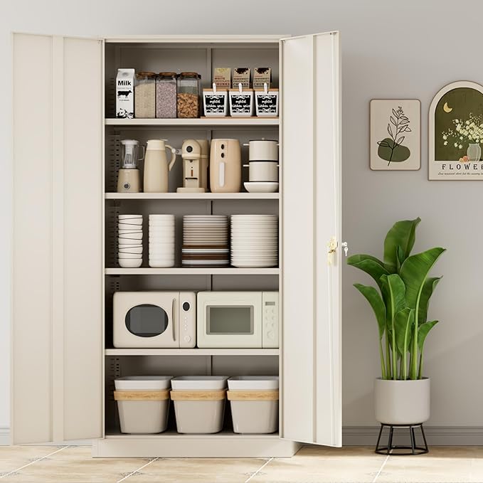 INTERGREAT Metal Storage Cabinet, Steel Storage Cabinet - Image 9