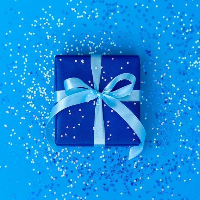Vanhench Navy Blue Wrapping Paper 17.5"×963", Birthday/Fathers Day Wrapping - Image 9