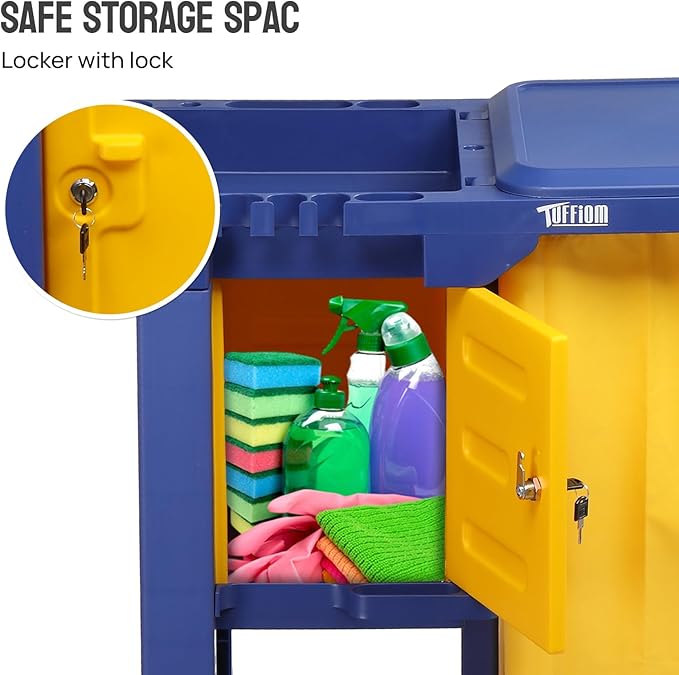 TUFFIOM Multifunctional Janitorial Cart - Image 2