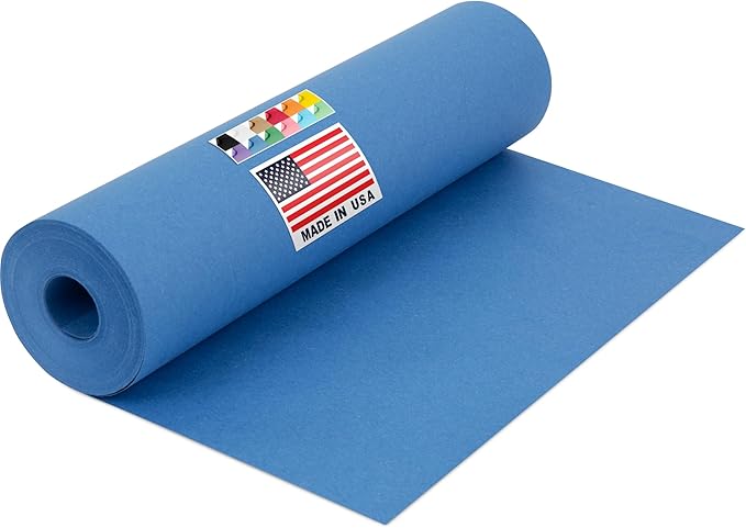 USA Made 12" x 1200" Dark Blue Kraft Paper Roll, 45 lbs Thickness, Kraft Paper by Paclord