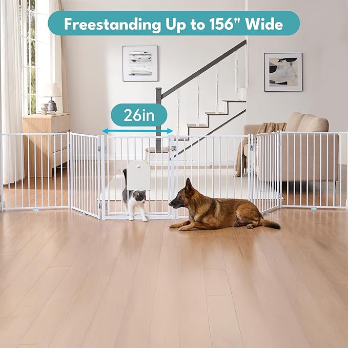 No Pawblems Free Standing Dog Gate - Image 4