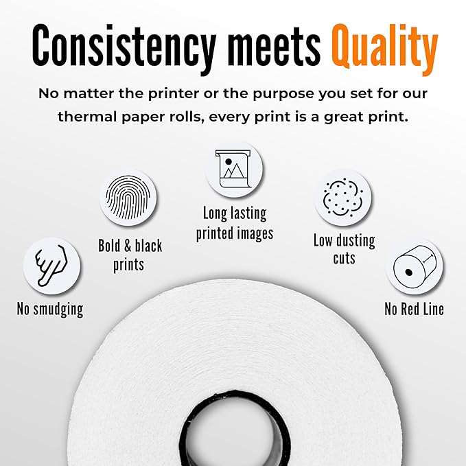 2 1/4 X 200 Thermal Paper Rolls – BPA-Free Rolls - Image 5