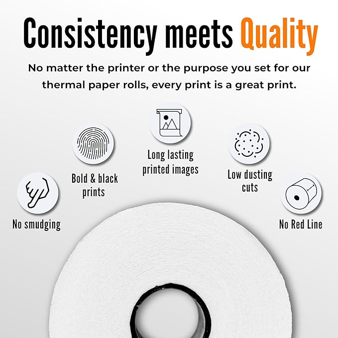 3 1/8 X 230 Thermal Paper Rolls – BPA-Free Rolls - Image 5