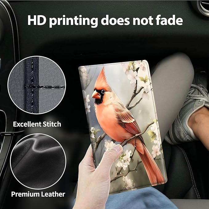 Car Registration and Insurance Holder, Leather Car Glove Box Organizer - Image 4