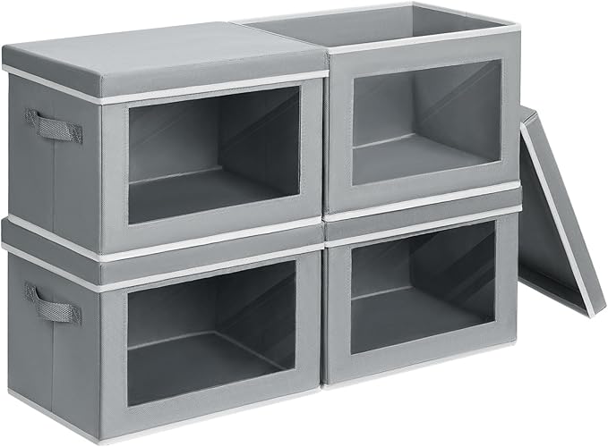 Large Storage Bins with Lids by Homsorout