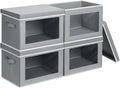 Large Storage Bins with Lids by Homsorout