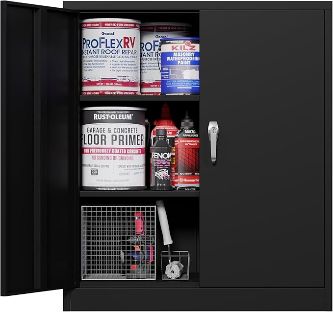 Locking Garage Storage Cabinet by Waqiv
