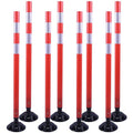 48" Traffic Cones 8-Pack with Heavy-Duty Spring Base by OrangeStar