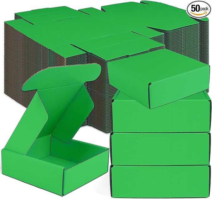 Small Shipping Boxes, 50 Pack Cardboard Box Corrugated Mailer Boxes Small by Unknown