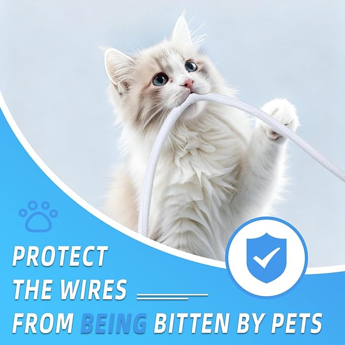 Automotive Wire Loom Tubing, Split Braided Cord Protectors from Pets No Chew - Image 5