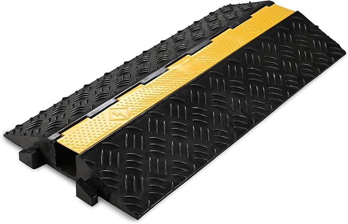 Yescom Cable Ramp Protector 1 Channel Garden Hose Protecitive 44000 Lbs Load by Yescom