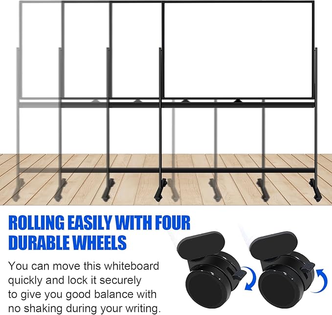 Mobile Whiteboard 60x48 Magnetic Dry Erase Board - Image 7