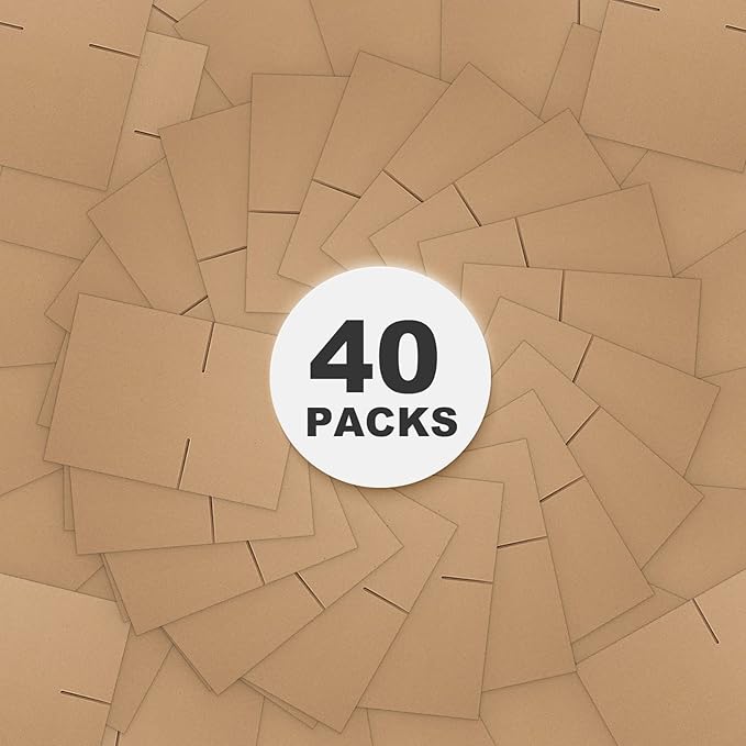 CRUGLA 40 Packs Shipping Boxes 8x6x4, Cardboard Boxes - Image 3
