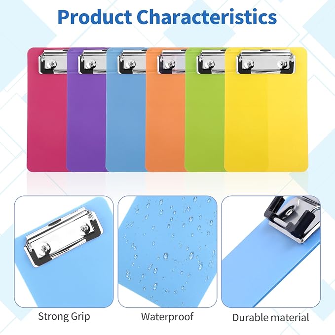 6 PCS MiNi Clipboard，Pretty Cute Small Clipboards 4×6 Inch A6 - Image 6