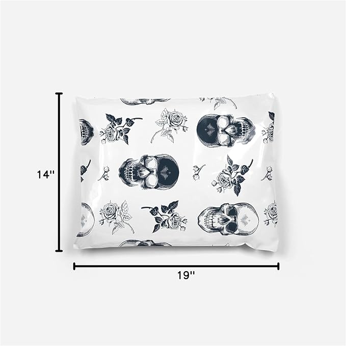 14x19 Poly Mailers – Skull Rose – Waterproof, Tear-Resistant Shipping Bags - Image 7