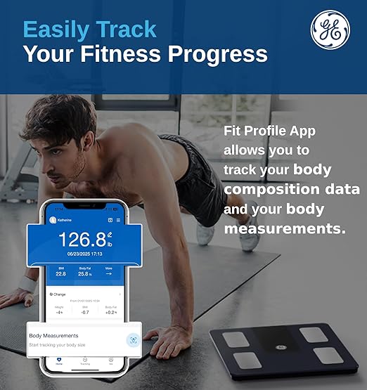 GE Smart Scale for Body Weight BMI Fat Muscle Mass - Image 5