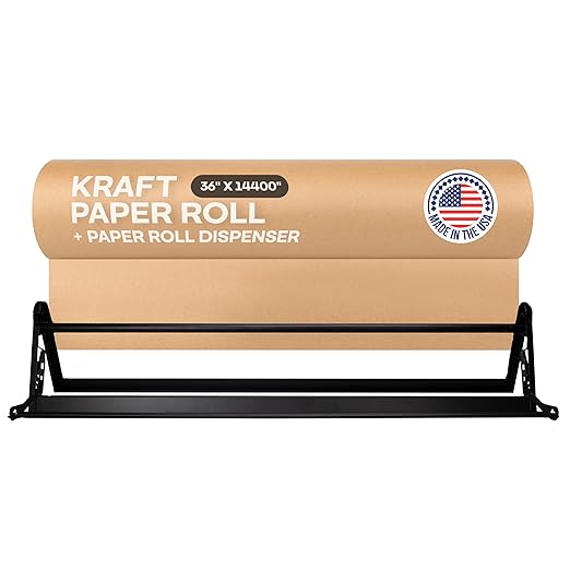 Brown Kraft Paper Jumbo Roll 36" x 14400" by IDLPackaging