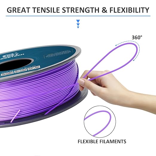 Geeetech Purple PLA 3D Printer Filament, 1kg Spool, Upgrade Tidy Winding - Image 4