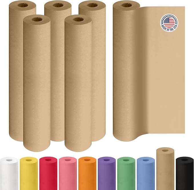 Brown Kraft Paper Roll 18" x 2160", Crafts/Arts by IDLPackaging