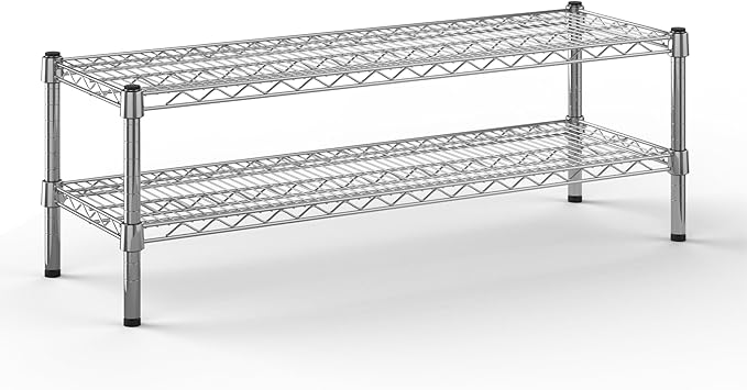 14" Deep x 42" Wide x 14" Height Wire Shelving Kit | 2-Tier | NSF Commercial by Regal+Altair