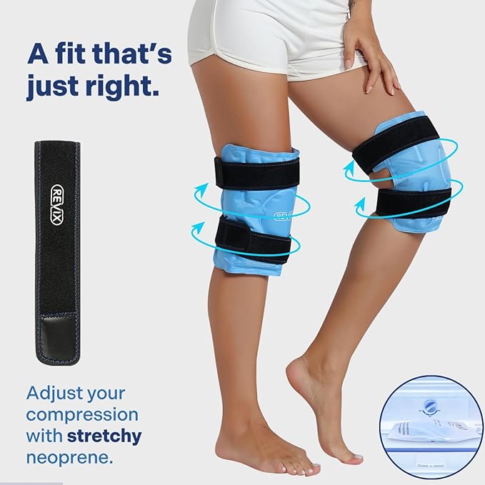 REVIX ice Wraps for Knee Discomfort, Gel Ice Packs Reusable - Image 6