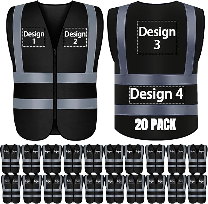 BeautyWill Custom Logo Safety Vest S, 4XL Personalized Safety Vest High by BeautyWill
