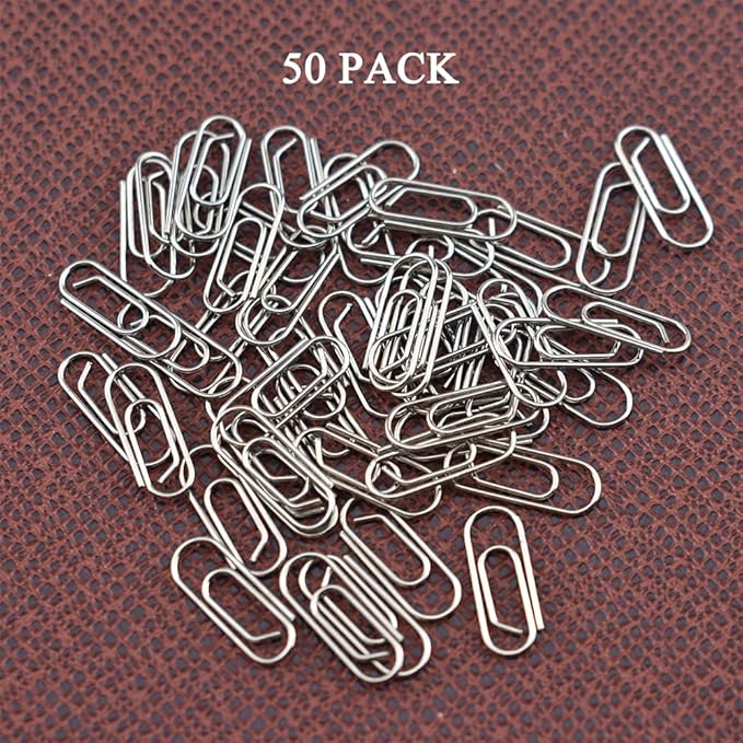 HAHIYO Paper Clips Sturdy 0.59 inches Length 50 Pack Mini Paperclips Heavy Duty - Image 6