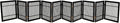 Pet Dog Gate Strong and Durable Freestanding Folding Acacia Hardwood Portable by Urnporium