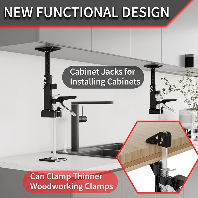 2 Pack Cabinet Jacks, 3rd Hand Support System - Image 3