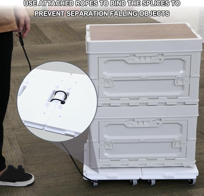 Furniture Dolly, Moving Dolly 4 Wheels Heavy Duty, 16in-11in 500lbs Capacity - Image 2