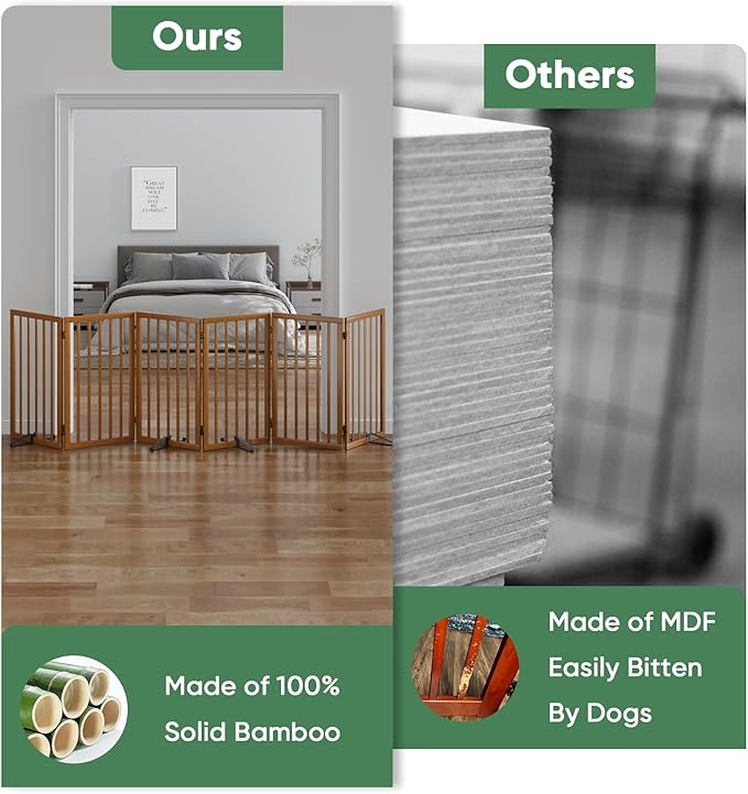 Dog Gates for Doorways, Tall Dog Gate Indoor, Foldable Pet Gates for Doorways - Image 4