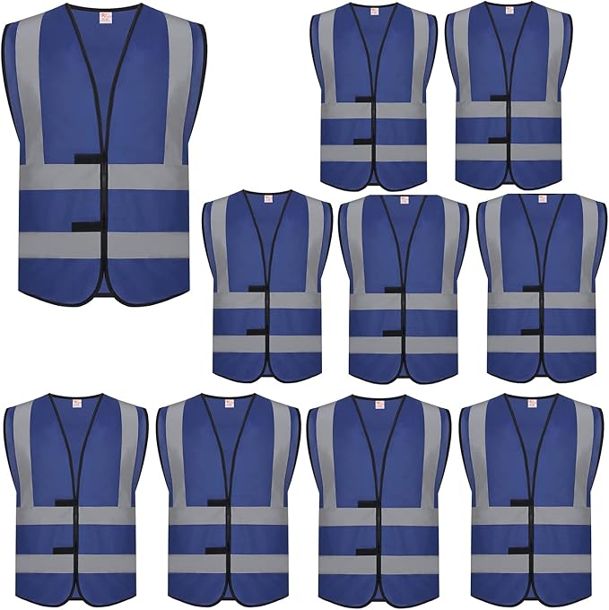 zojo High Visibility Reflective Vests, Adjustable Size, Lightweight Mesh Fabric by zojo