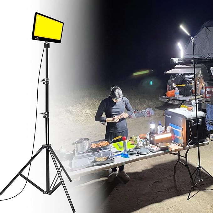 CONPEX Corded Led Camping Lights 23000 Lumens Telescoping Camping Light Tripod by CONPEX