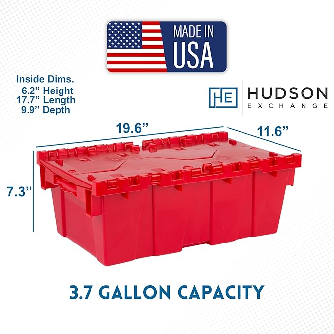 Hudson Exchange 19.6 x 11.6 x 7.3” Storage Tote Distribution Container - Image 2