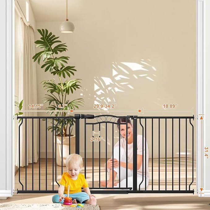 62.2-71.6" Extra Wide Baby Gate - Image 5