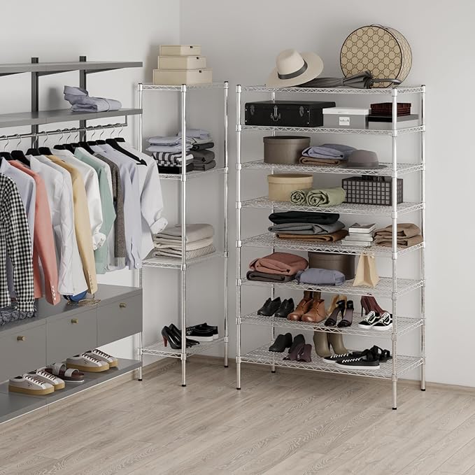 21" Deep x 42" Wide x 74" Height Wire Shelving Kit | 8-Tier | NSF Commercial - Image 6