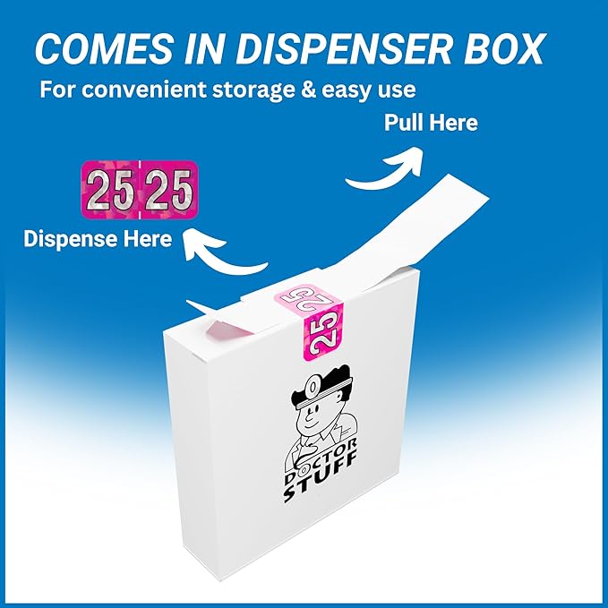 2025 Year Stickers, Doctor Stuff 2025 Chart Stickers, Holographic Fuchsia - Image 4