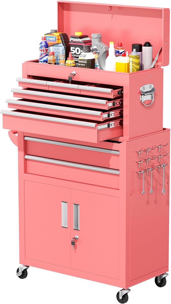 Greenvelly Tool Chest, 8-Drawer Rolling Tool Chest by Greenvelly