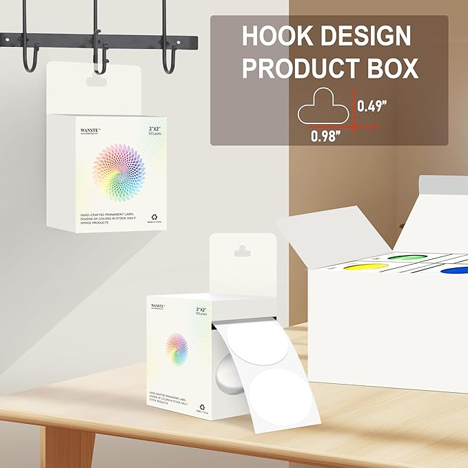 2 Inch White Circle Sticker Labels, Organizing - Image 3
