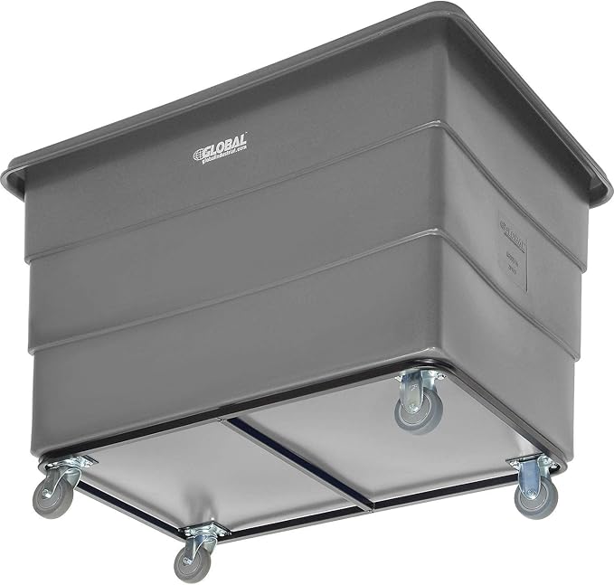 Global Industrial 20 Bushel Plastic Bulk Box Truck, Steel Chassis Base - Image 9