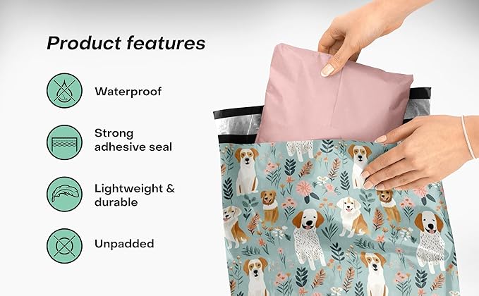 Package Mint Poly Mailers Cute Shipping Bags - Image 4