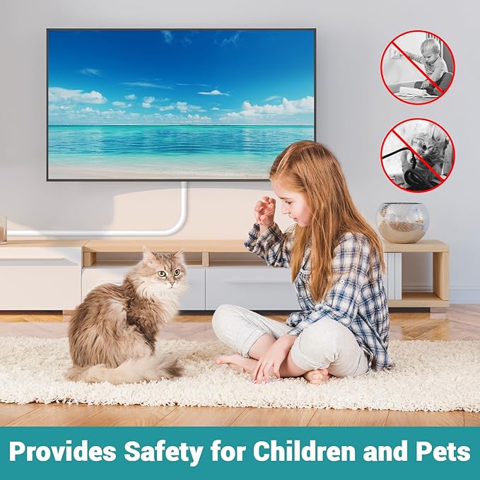157 Inch Self-Adhesive TV Cable Hider, Home Audio Flexible Wire Cord Management - Image 6
