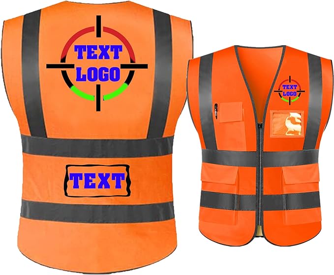 Personalized High Reflective Safety Vest Custom Hi Vis Safety Vest Men Women - Image 6