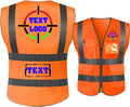 Personalized High Reflective Safety Vest Custom Hi Vis Safety Vest Men Women by SSYCWRSV
