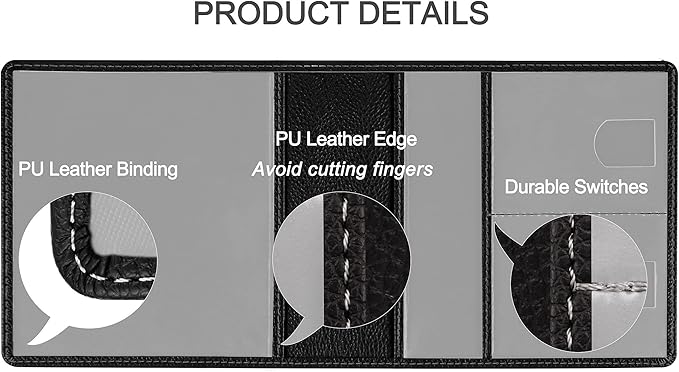 Car Registration and Insurance Holder, Premium PU Leather Vehicle Glove Box Car - Image 4