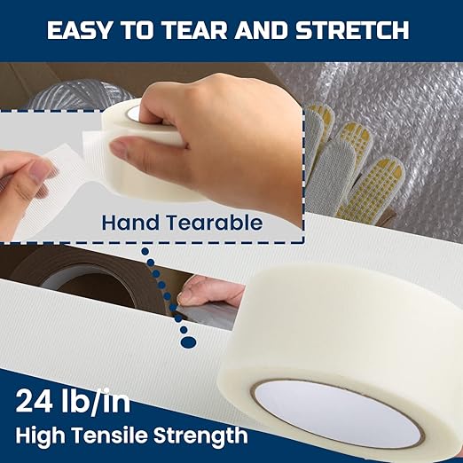 Lichamp Clear Duct Tapes Heavy Duty, Waterproof No Residue Clear Duct Tape - Image 6