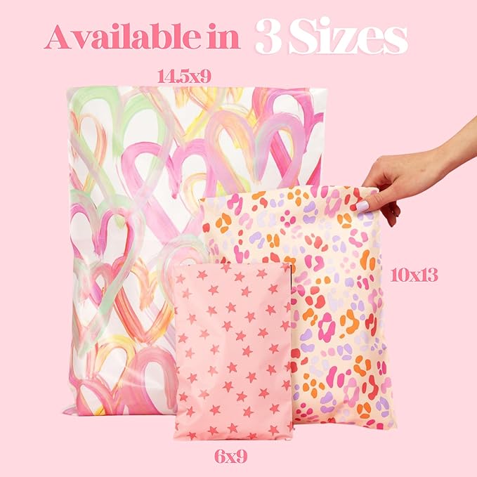 10x13 Designer Poly Mailer 100 Pack Heavy Duty Waterproof Self Seal Shipping - Image 8