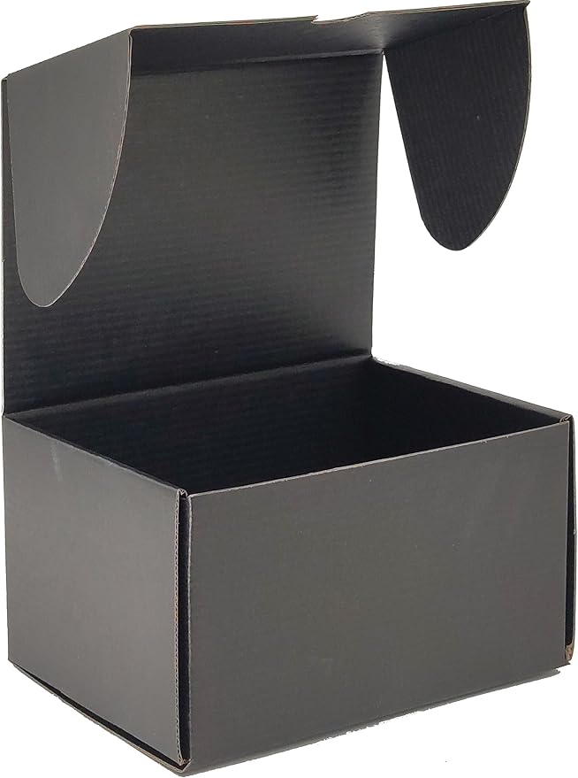 Black Shipping Boxes for Small Business Pack of 15-12x9x6 inches Cardboard by Lmuze